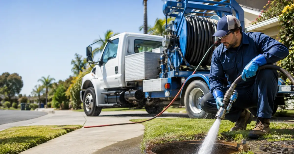 Hydro jet sewer cleaning Cabazon